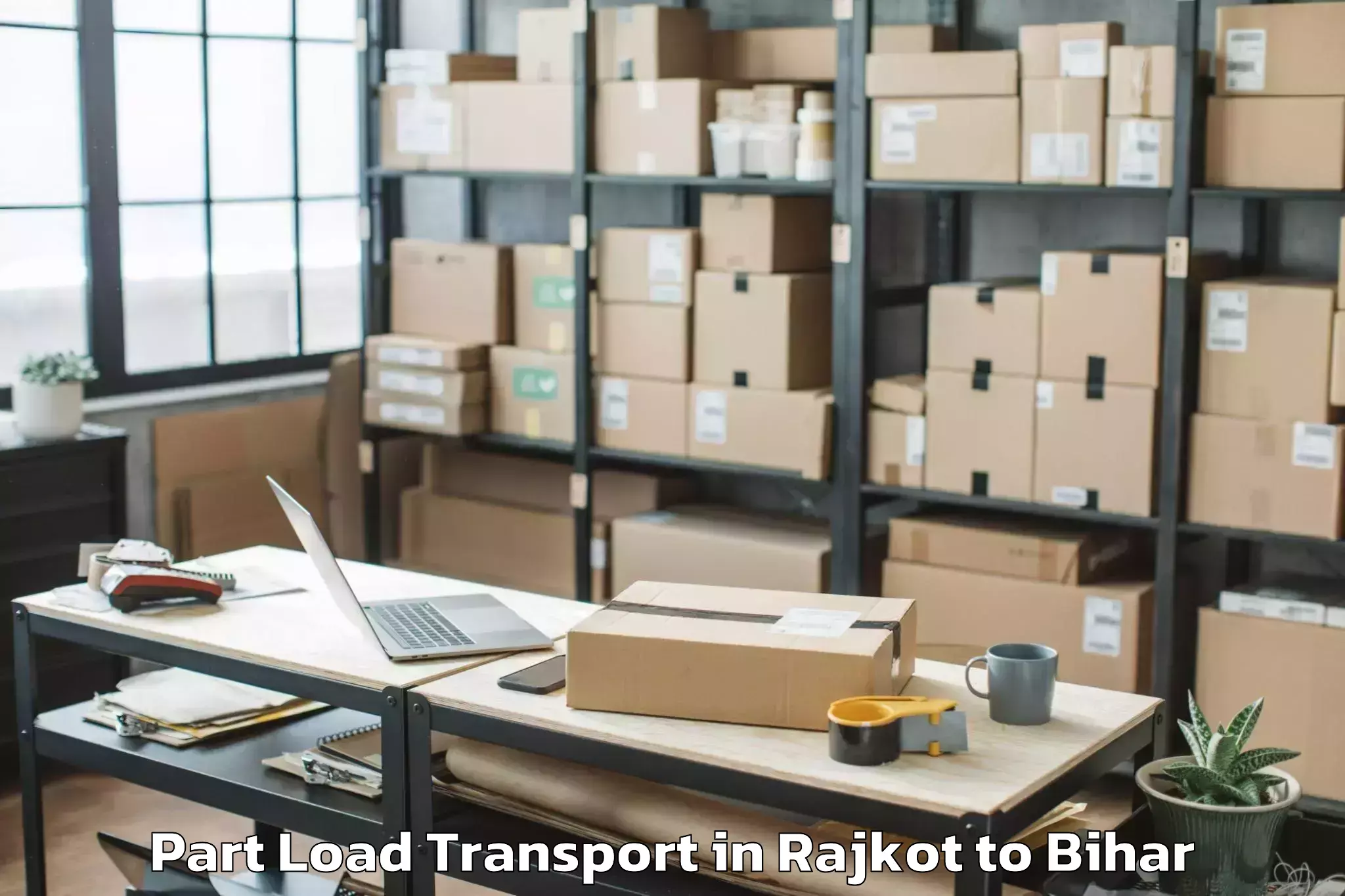 Leading Rajkot to Nathnagar Part Load Transport Provider